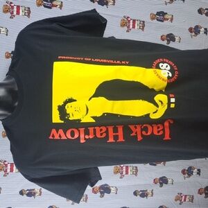 Official Jack Harlow Product of Louisville KY graphic XL black & yellow t-shirt